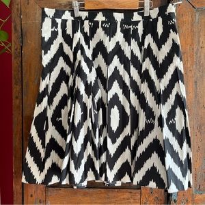 Prada ikat type print a-line skirt excellent condition